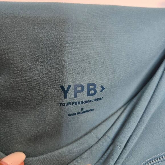 Abercrombie YPB Ankle Leggings Women's Small Blue Turquoise Elastic Waist Stretc - Picture 3 of 6